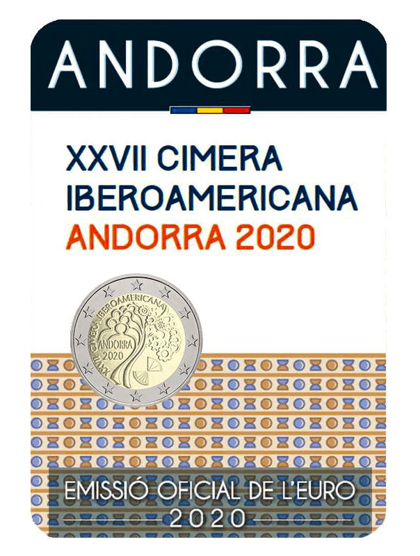 2 euros Sommet ibero-americain - Andorre 2020-2