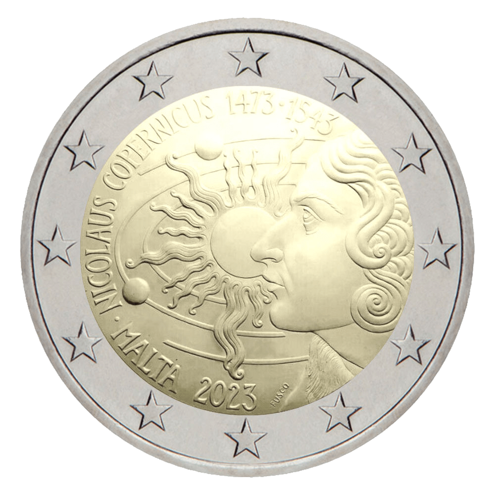 2 euros Nicolas Copernic - Malte - 2023-piece