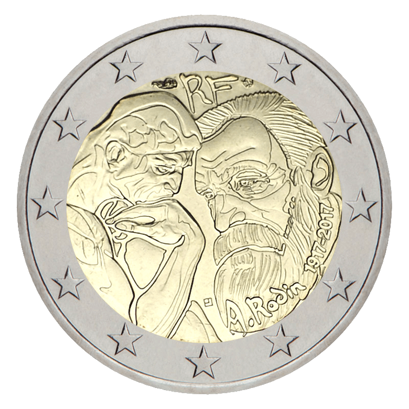 2 Euros Commémorative Auguste Rodin France 2017 Bureau Monnaie