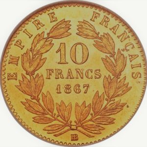10 Francs or Napoléon 3 demi louis d'or