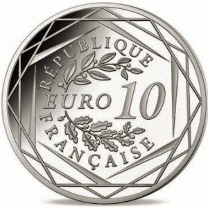 Pièce commémorative Charles de Gaulle 10 euros argent