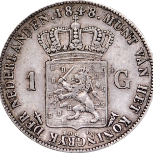 willem II 1 gulden florin néerlandais guillaume II