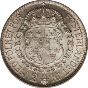 2 couronnes Gustave V roi de suède 2 kronor Gustaf V