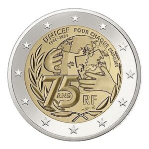 2 euros UNICEF 2021 FRANCE