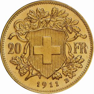 20 francs suisse vreneli en or