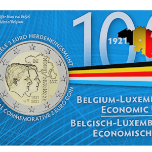 2 euros commémorative belgique luxembourg union economique 2021