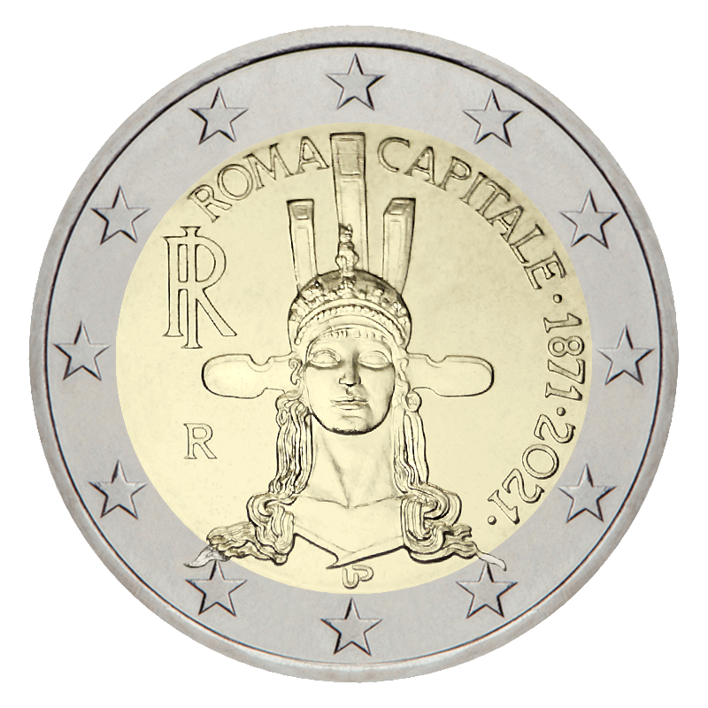 2 euros Rome capitale de l'Italie 2021