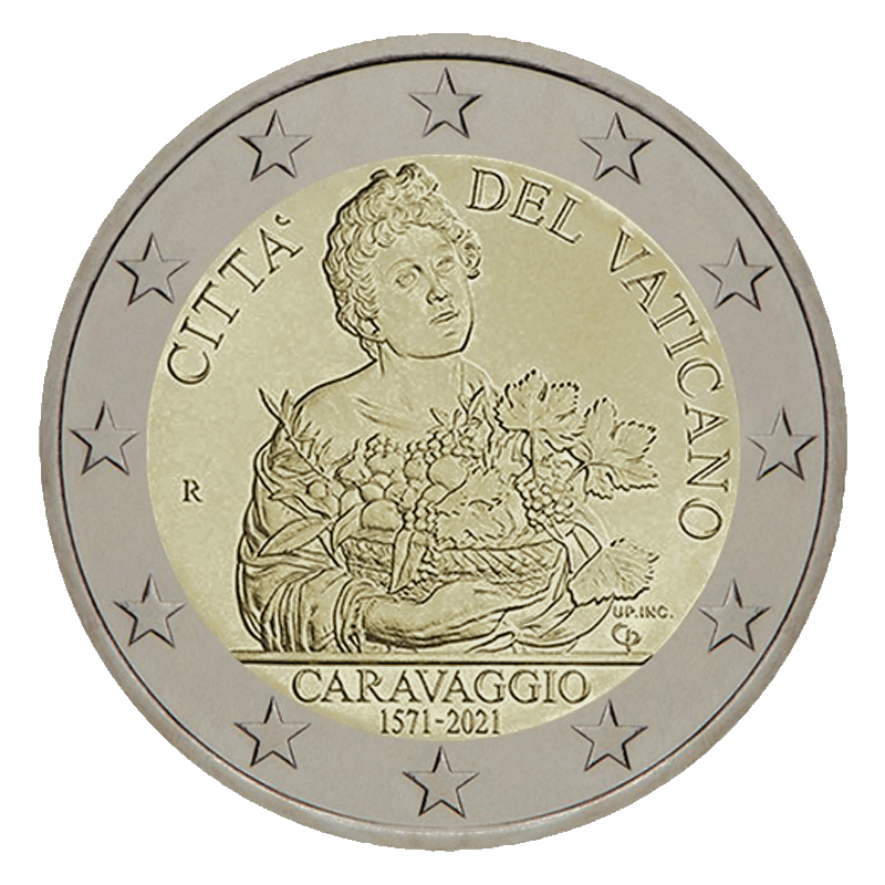 2 euros Caravage Vatican 2021