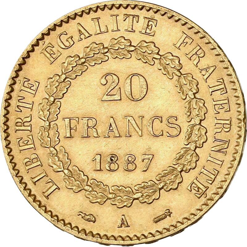 20 Francs Génie en or France