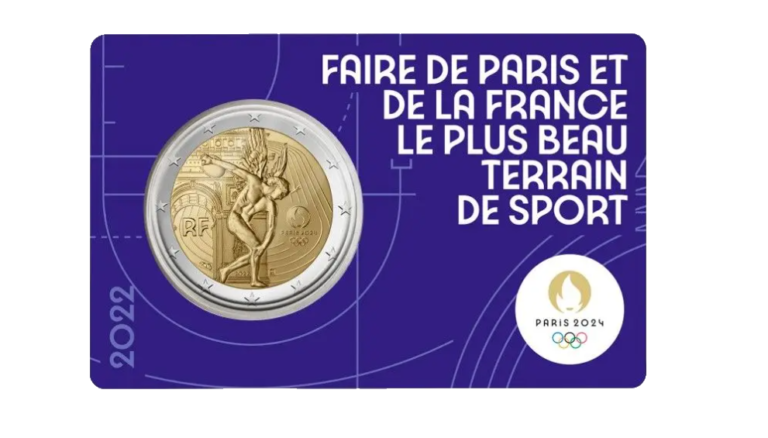 2 euros commémorative JO Paris 2024 - France 2022