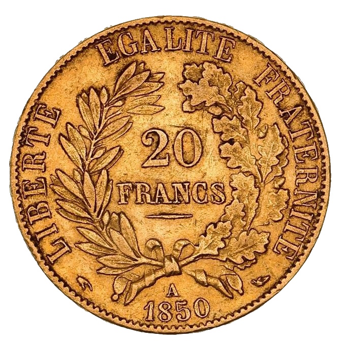 20 Francs Cérès en or avers France