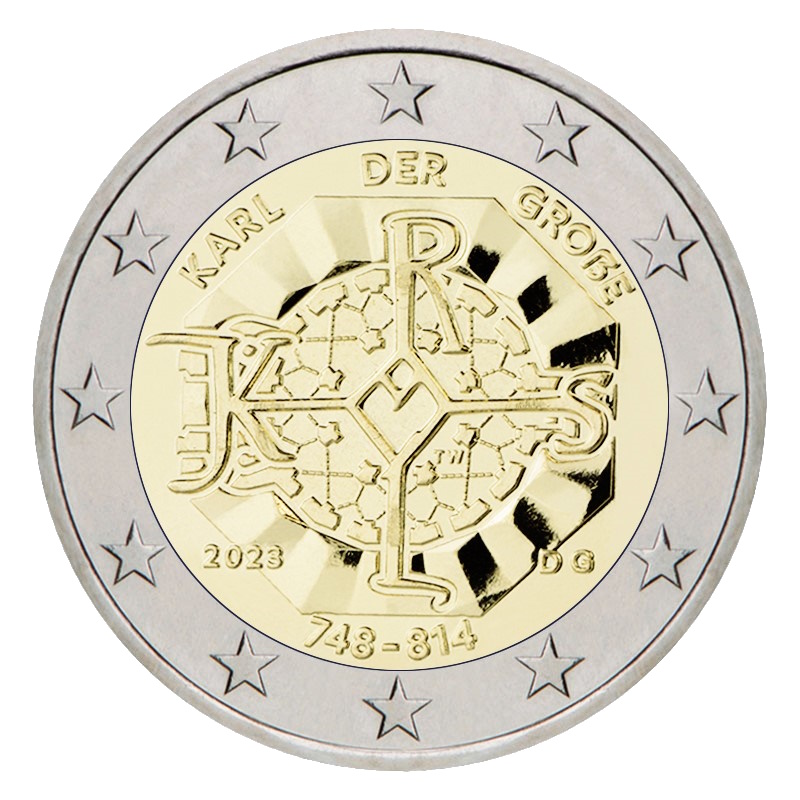 2 euros commémorative Charlemagne Allemagne 2023