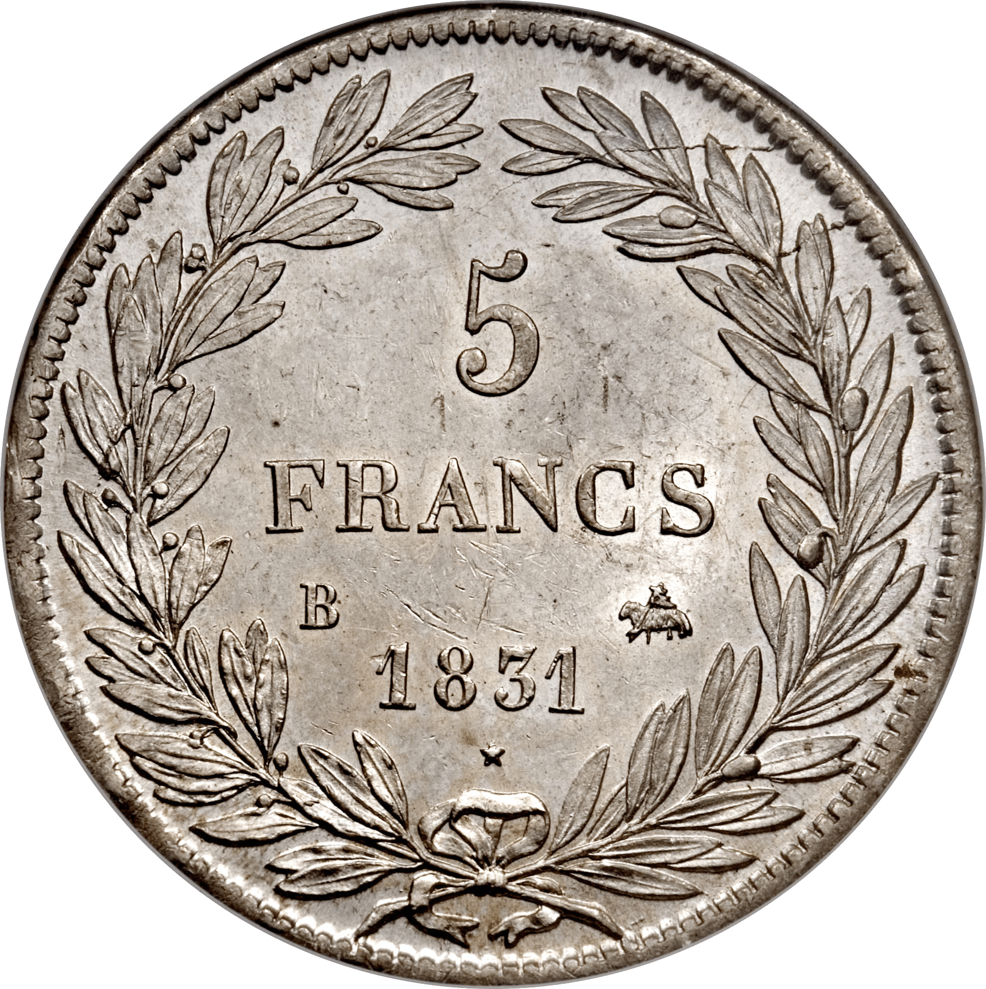 5 Francs Argent Louis-Philippe Jeune 1830-1831