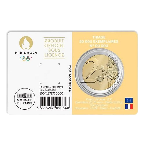 2 euros Jeux Olympiques de Paris 2024 - France 2023 - 2