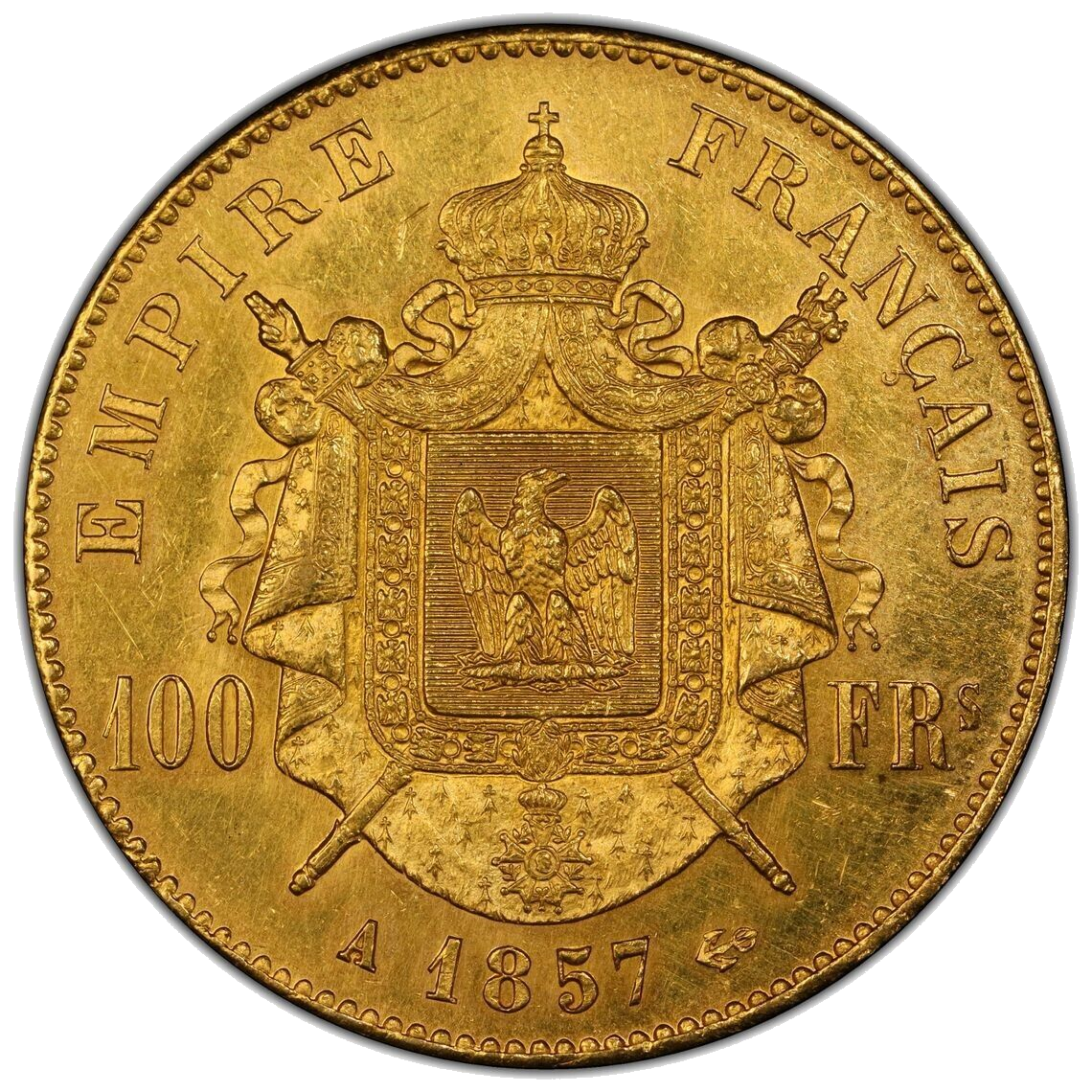 100 Francs or Napoléon III - Tête non laurée-2