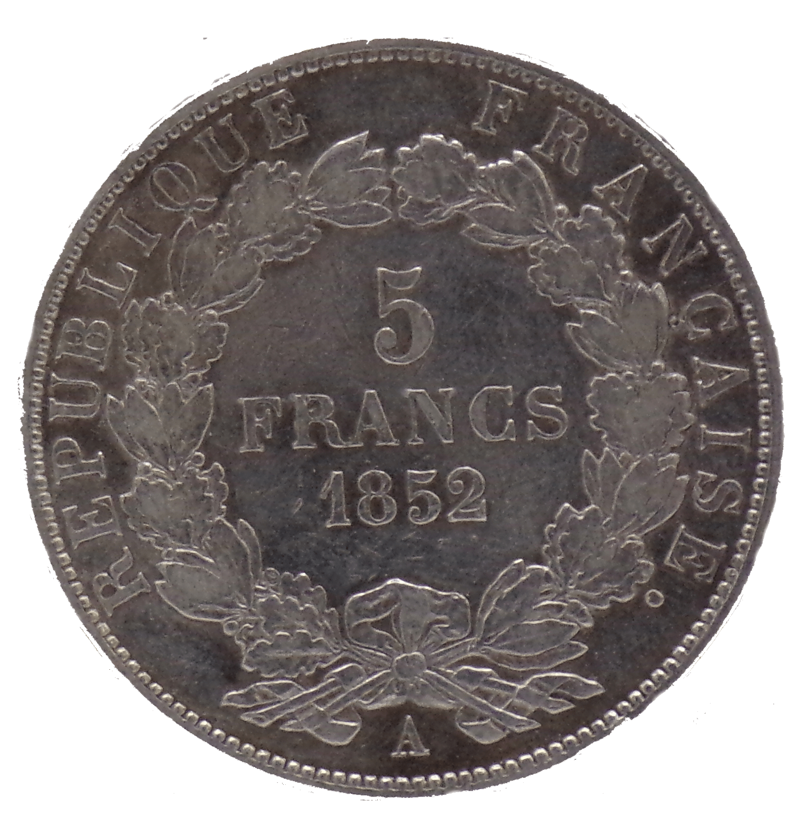 5 Francs Louis-Napoléon Bonaparte en argent-2