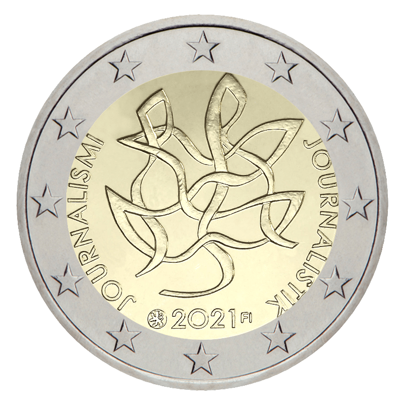 2 euros commémorative FINLANDE 2021 - Journalisme et Communication