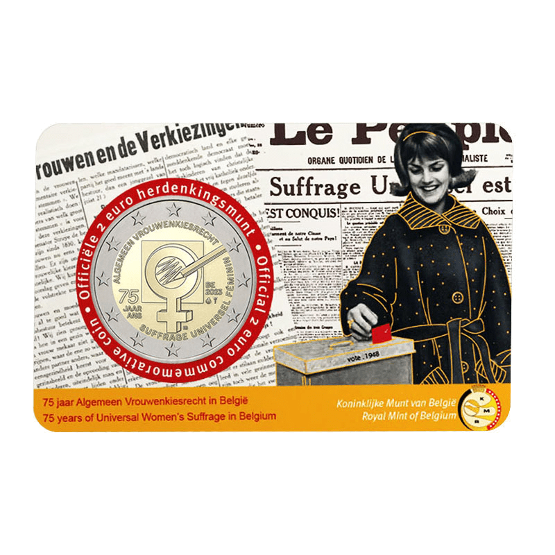 2 euros Suffrage des femmes en Belgique - Belgique - 2023 - version NL