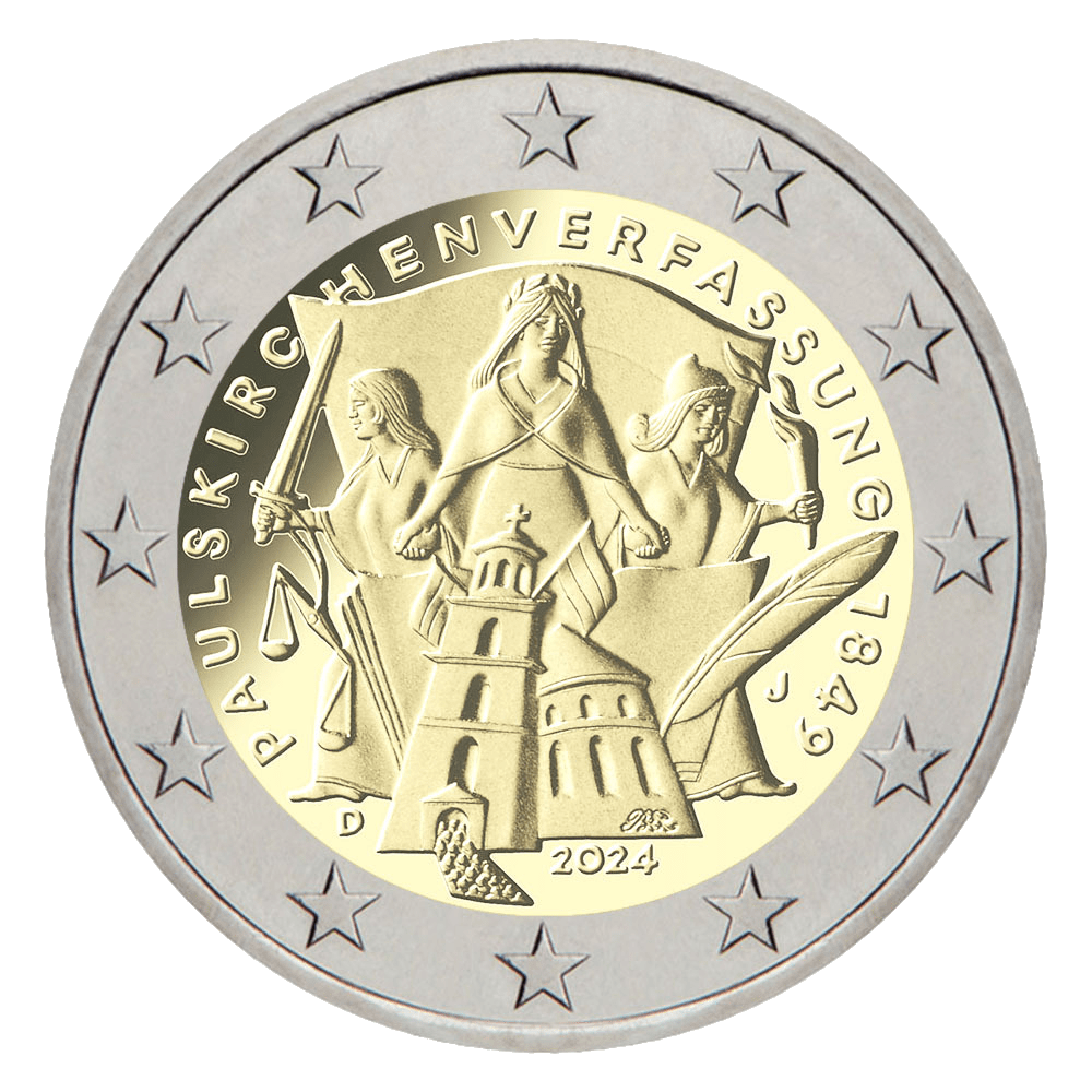 2 euros Constitution de l'Eglise Saint Paul - Allemagne - 2024