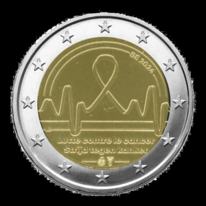 2 euros Lutte contre le cancer - Belgique - 2024