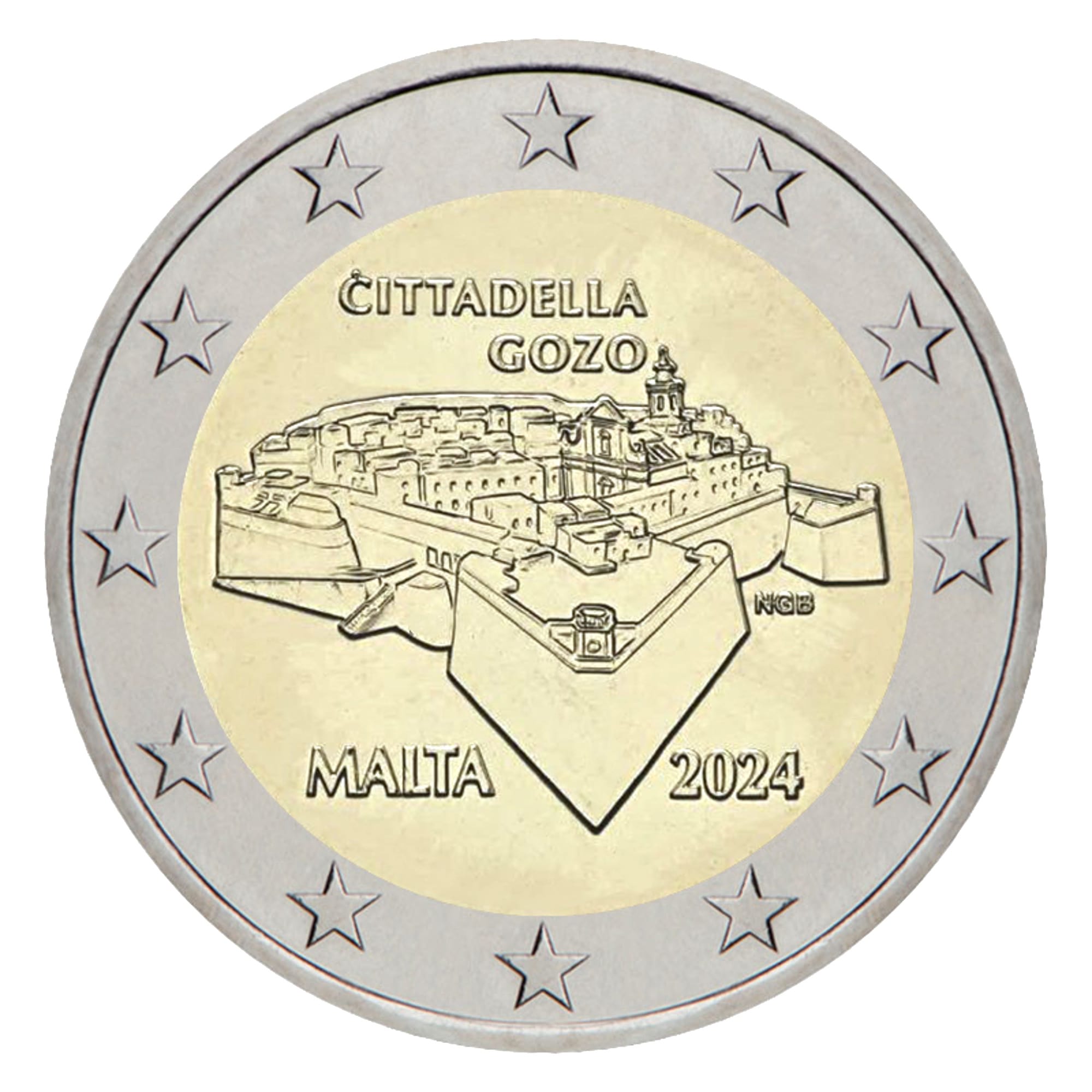 2 euros Citadelle de Gozo - Malte - 2024