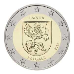 2 euros Latgale - Lettonie - 2017