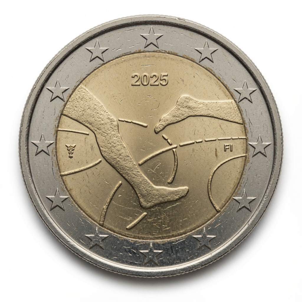 2 euros 100 ans du match d’athlétisme Finlande-Suède – Finlande – 2025