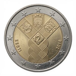 2 euros 100 ans des États baltes &ndash; émission commune - Estonie - 2018