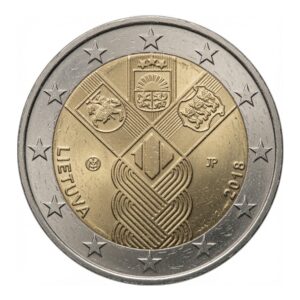 2 euros 100 ans des États baltes &ndash; émission commune - Lituanie - 2018