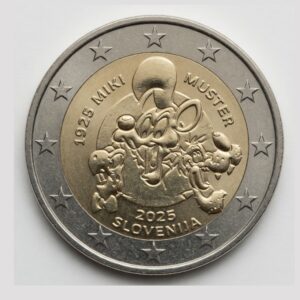 2 euros 100 ans de Miki Muster - Slovénie - 2025
