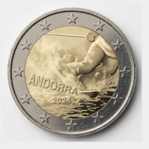 2 euros 100 ans de ski en Andorre - Andorre - 2024