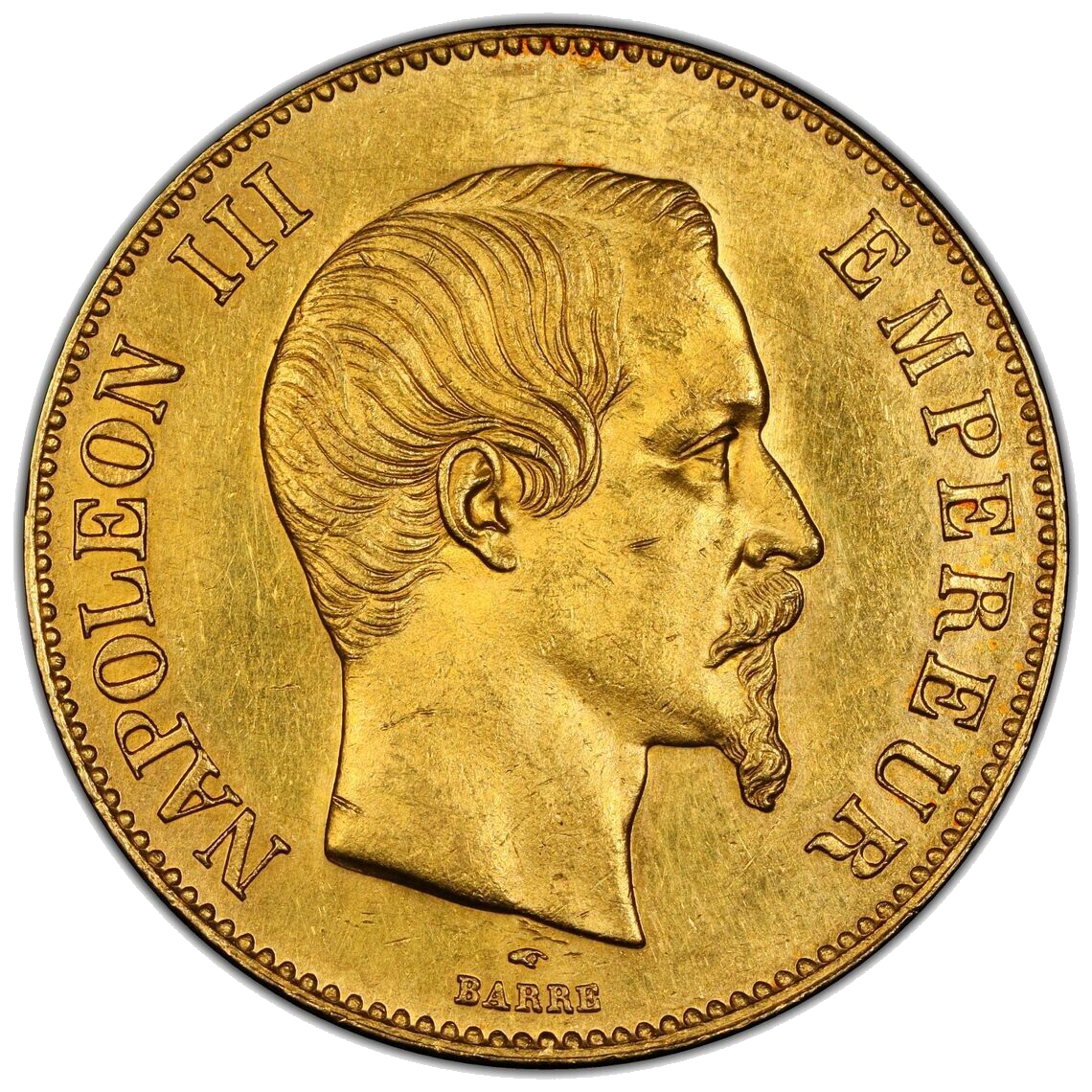 100 Francs or Napoléon III – Tête non laurée