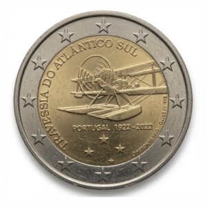 2 euros Traversée aérienne de l’Atlantique- Portugal – 2022