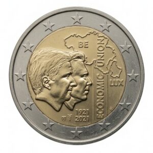 2 euros Belgique – Luxembourg union économique – Belgique – 2021