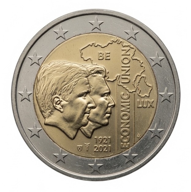 2 euros Belgique – Luxembourg union économique – Belgique – 2021