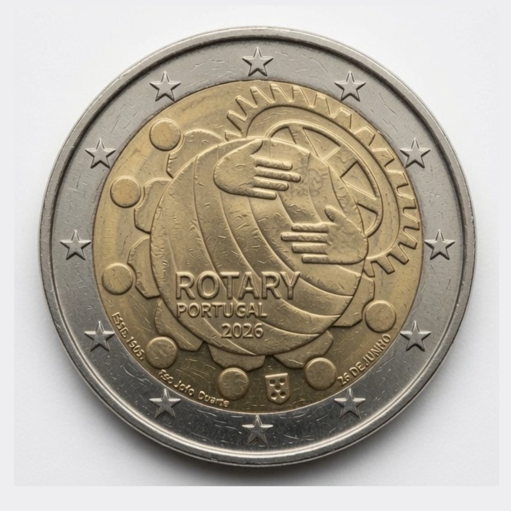2 euros 100e anniversaire du Rotary Club au Portugal - Portugal - 2026