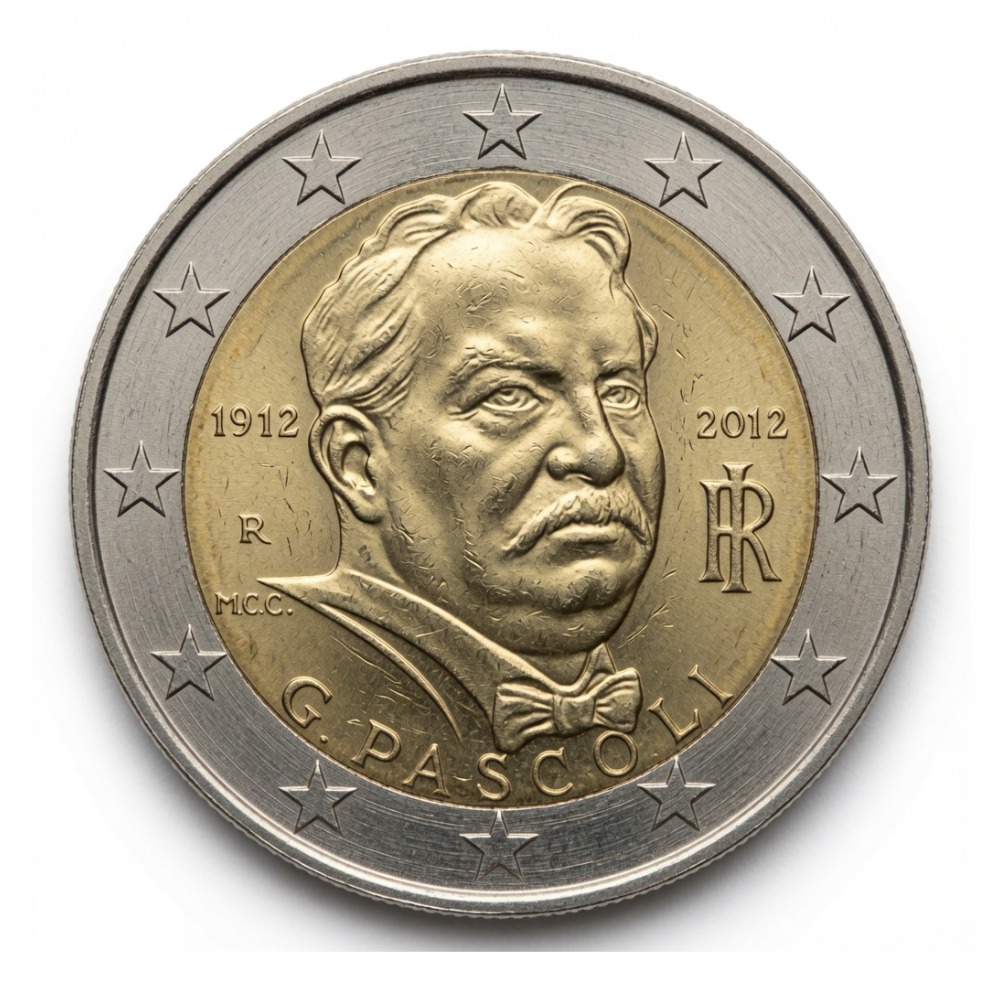 2 euro 100e sterfdag van Giovanni Pascoli - Italië - 2012