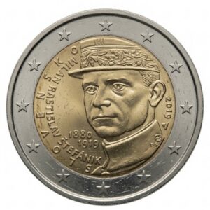 2 euros Milan Rastislav Stefanik – Slovaquie – 2019