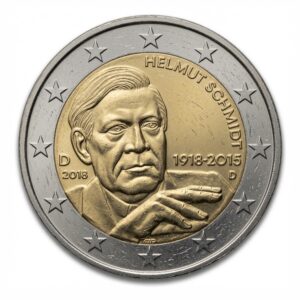 2 euros 100e anniversaire de la naissance de Helmut Schmidt - Allemagne - 2018