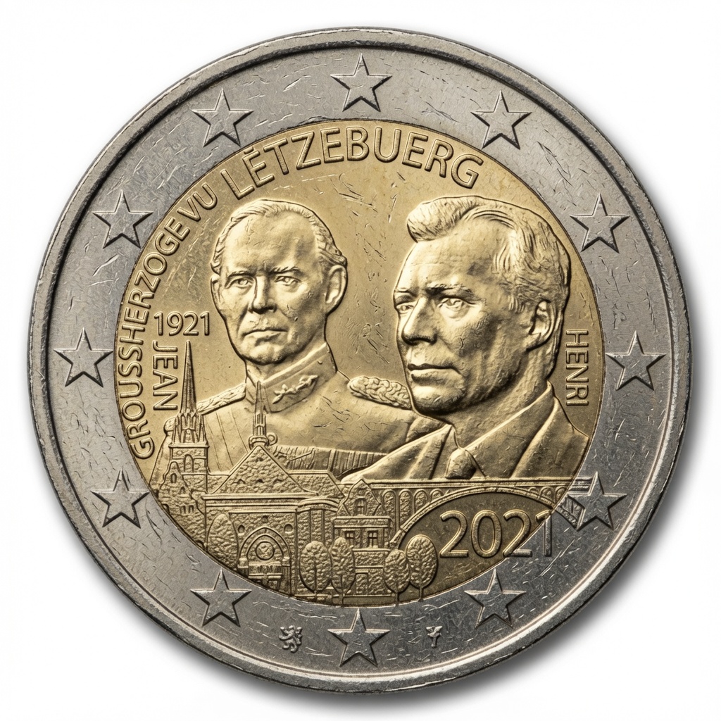 2 euros 100e anniversaire du Grand-Duc Jean – Luxembourg – 2021