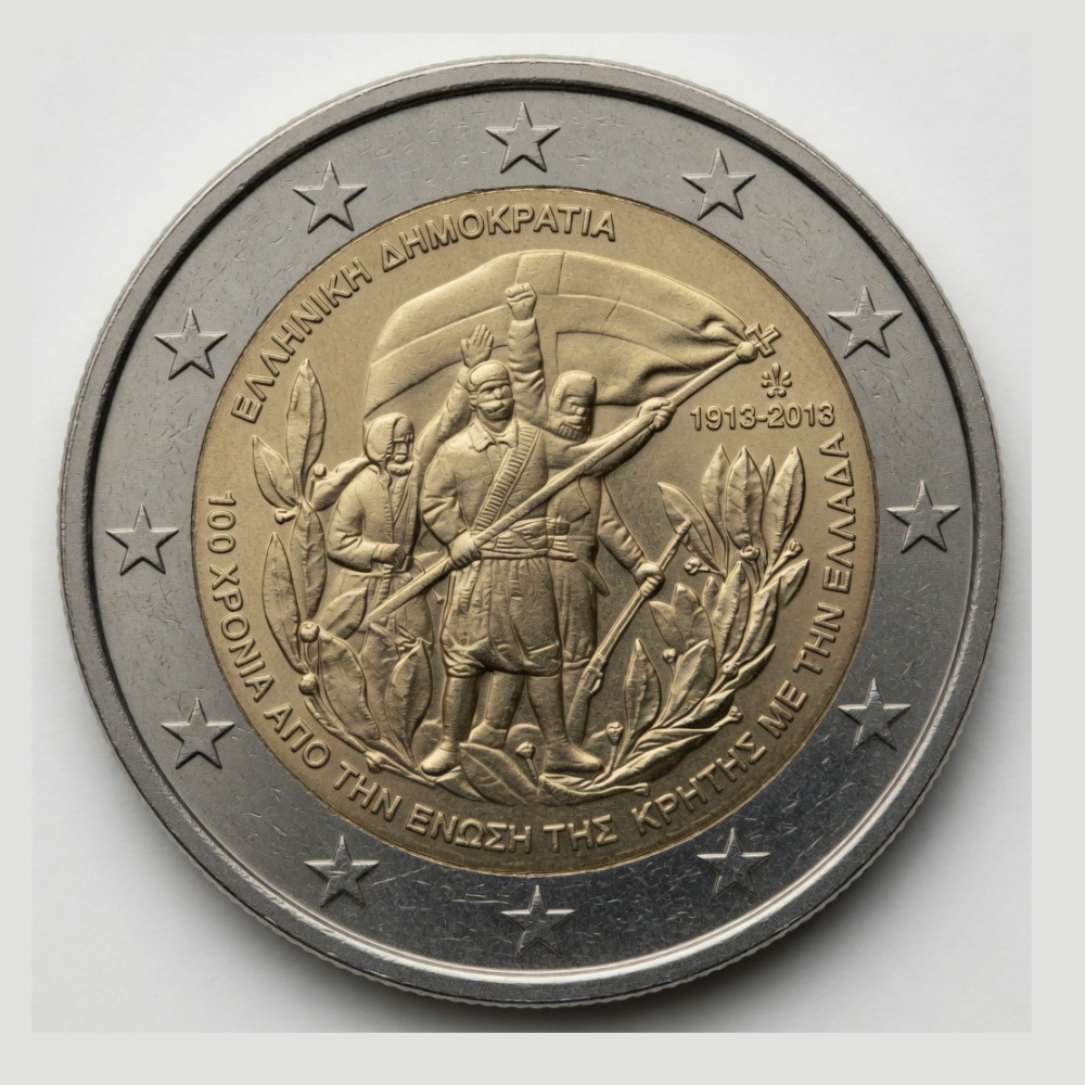2 euros Centenaire de l'union de la Crète à la Grèce - Grèce - 2013