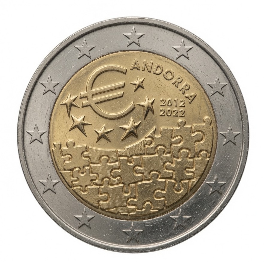 2 euros Accord monétaire entre Andorre et l’UE – Andorre 2022