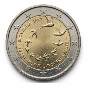 2 euros 10 ans de l'euro en Slovénie - Slovénie - 2017
