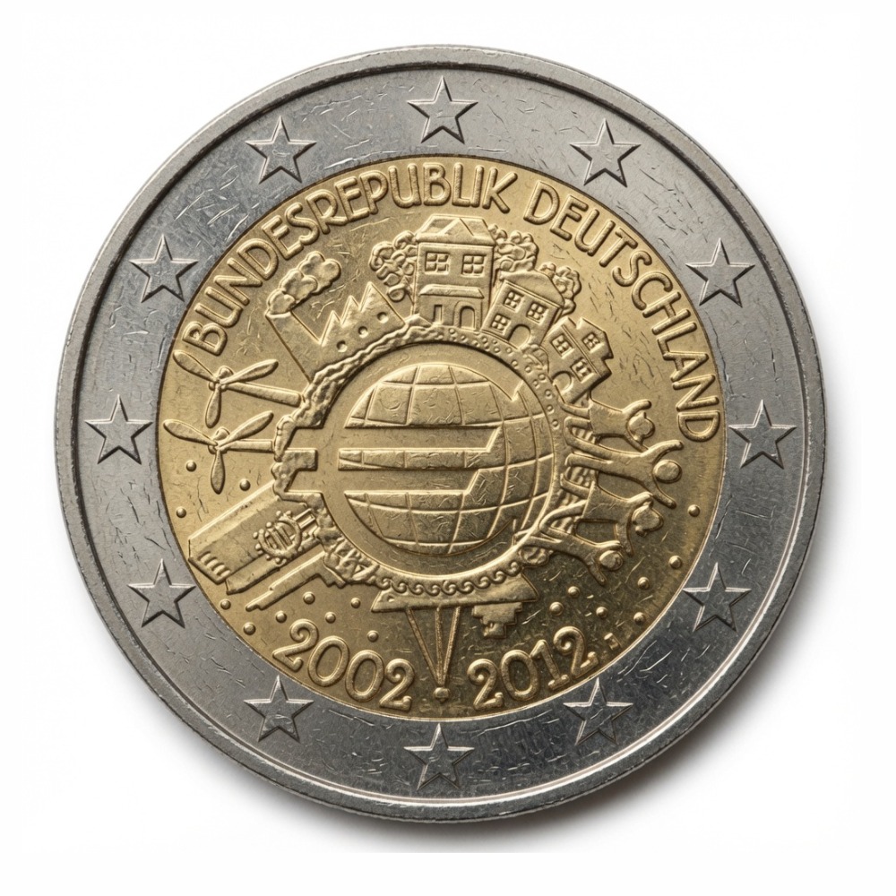 2 euro 10 jaar chartale euro (gemeenschappelijke uitgifte) - de eurozone - 2012