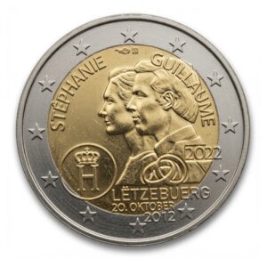 2 euros Mariage de Stéphanie et Guillaume - Luxembourg - 2022