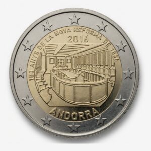 2 euros 150 ans de la Nouvelle Réforme de 1866 - Andorre - 2016