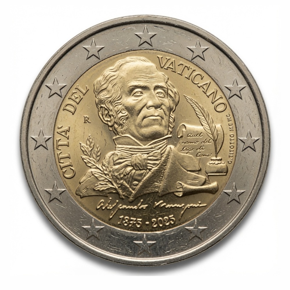 2 euros Manzoni Vatican 2023