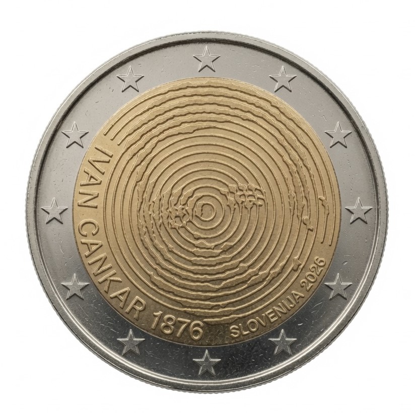 2 euros 150e anniversaire naissance d’Ivan Cankar – Slovénie – 2026