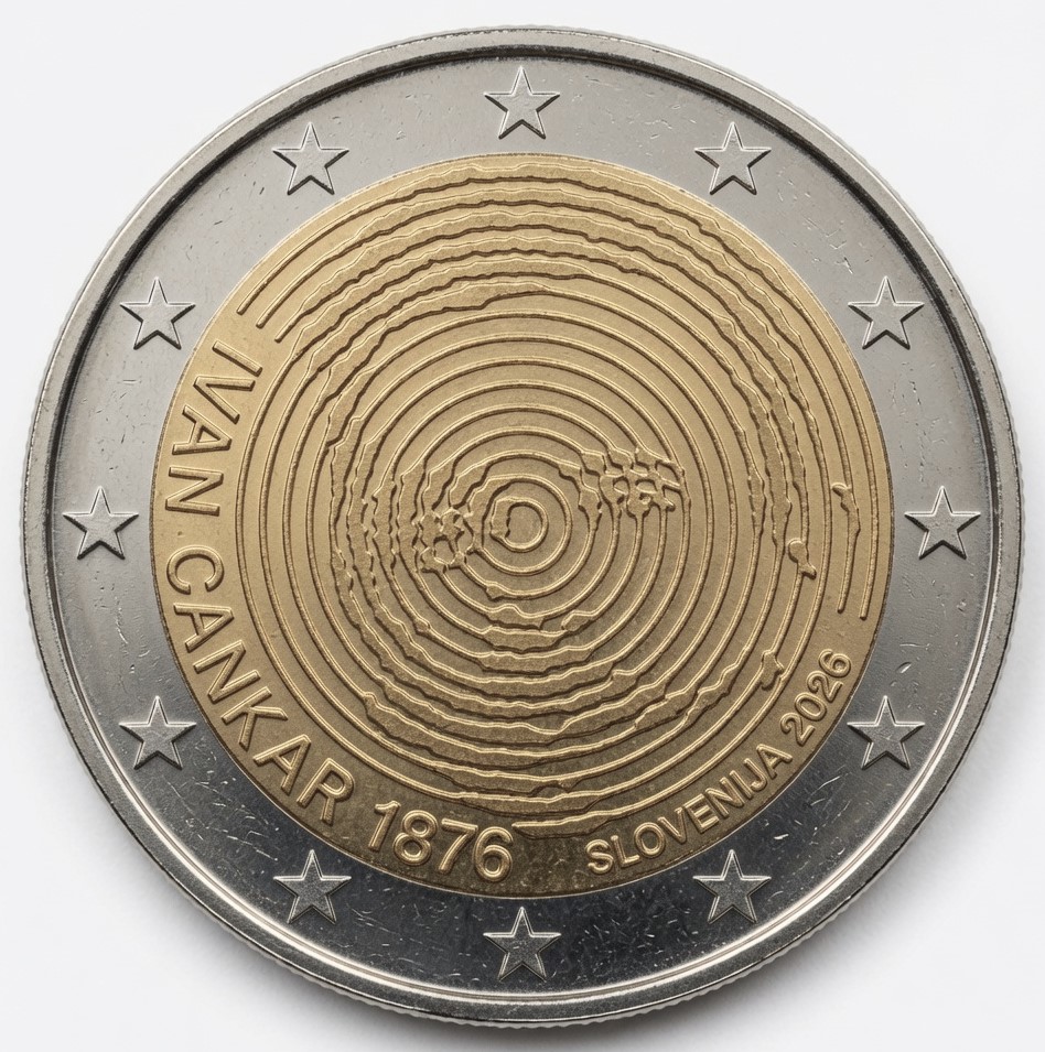 2 euros 150e anniversaire naissance d’Ivan Cankar – Slovénie – 2026