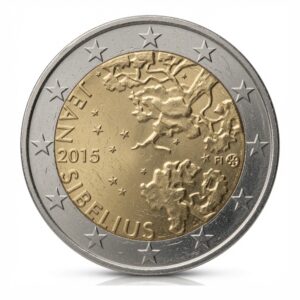2 euros Jean Sibelius - Finlande - 2015